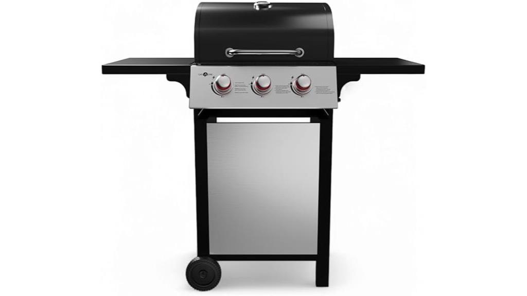 stainless steel 3 burner grill