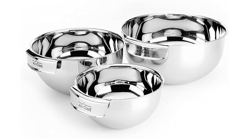 stainless steel mixing bowls