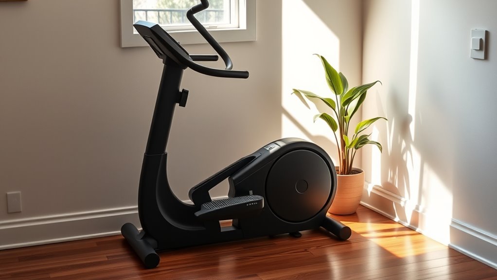 top space saving ellipticals