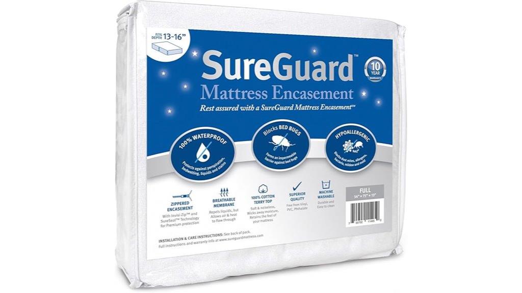 waterproof deep mattress encasement