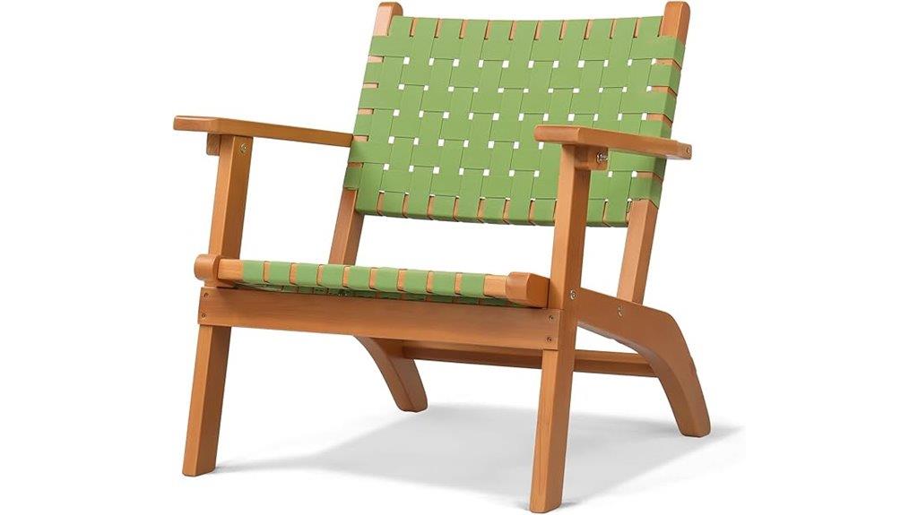 weatherproof wooden patio chair
