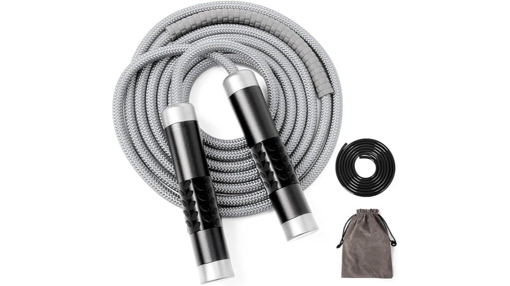 weighted adjustable jump ropes