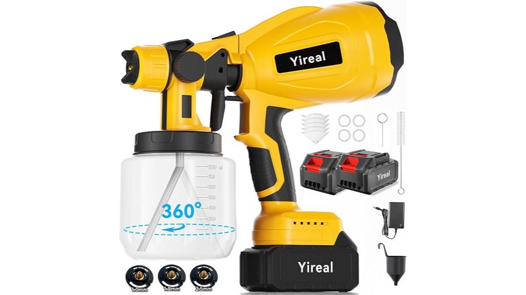 wireless battery operated paint sprayer