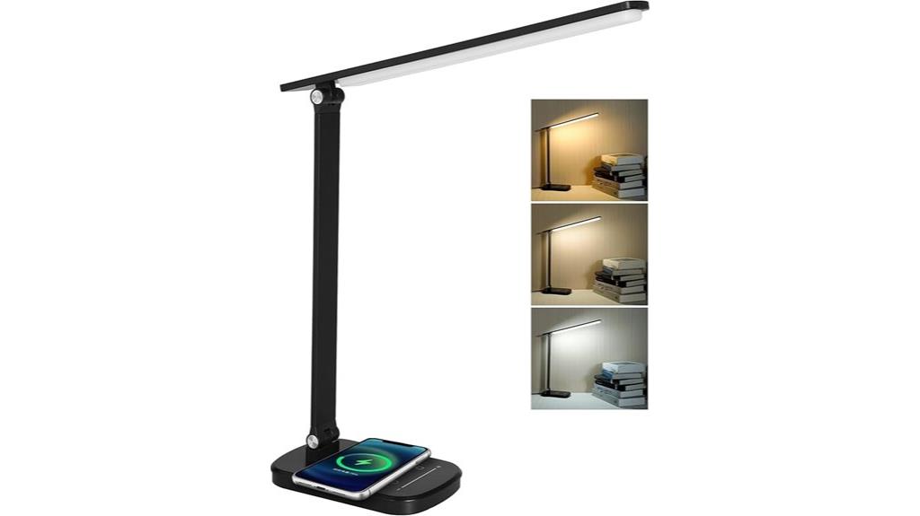 wireless charging touch lamp