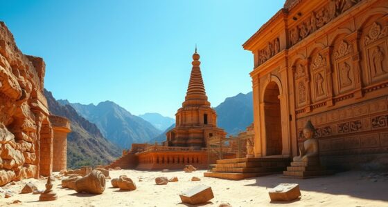 ancient buddhist temple ruins