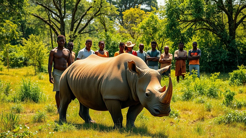 community driven rhino conservation success
