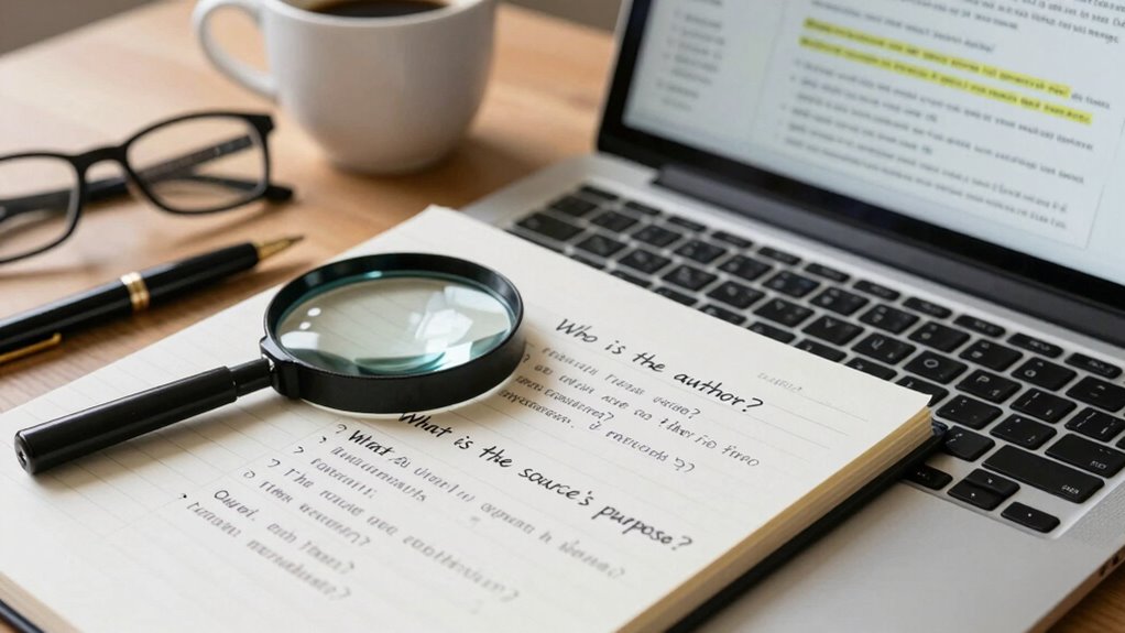 assess source credibility markers