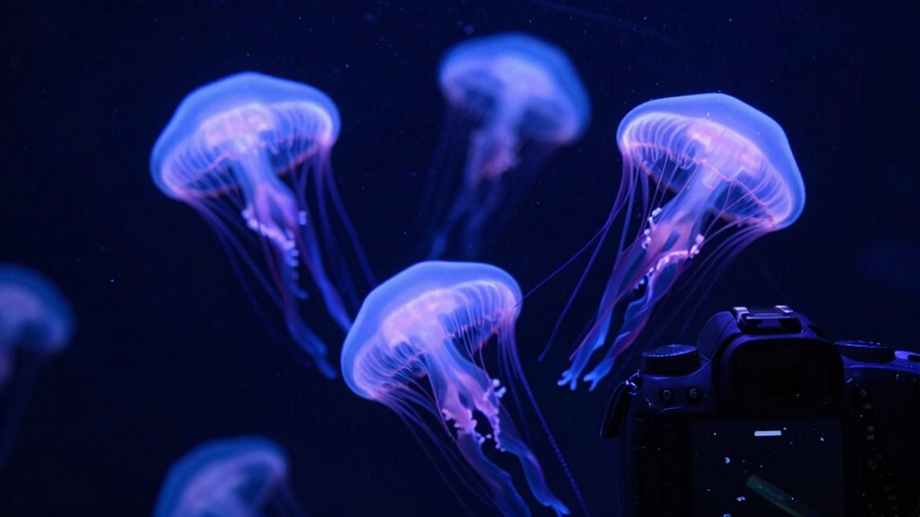 bioluminescent communication for reproduction