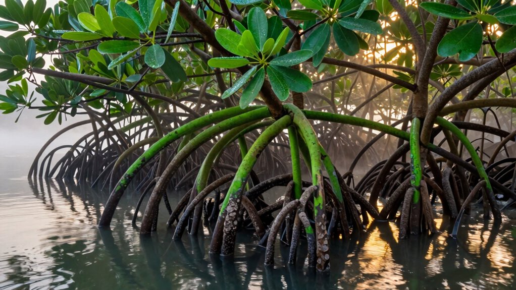 mangroves trap and store carbon