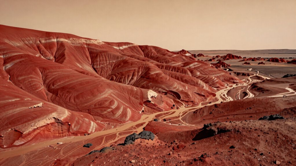 mars s water shaped surface