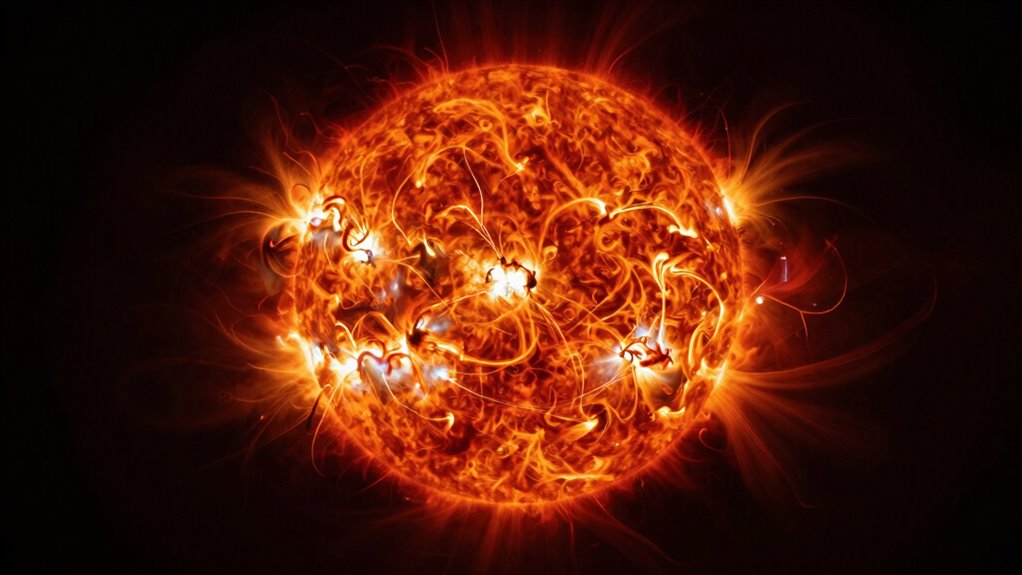 massive energetic solar particle release