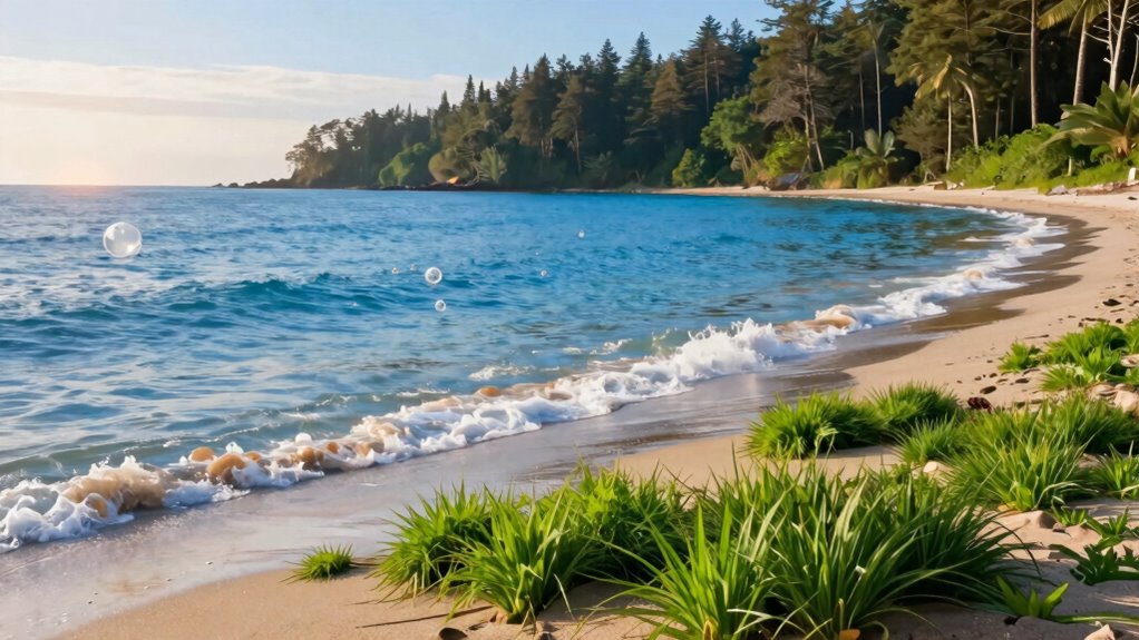 plants and oceans absorb co