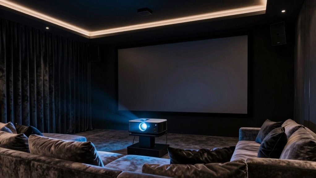 high resolution projector placement