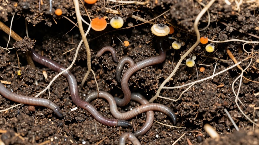 invisible microbial ecosystem supporting plant life