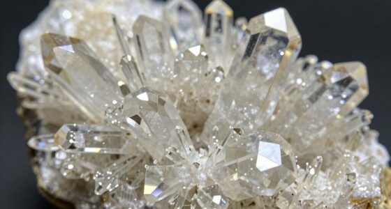 perfectly shaped crystal formations