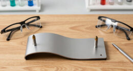 This curved path helps prevent bullets from hitting each other's primers during production