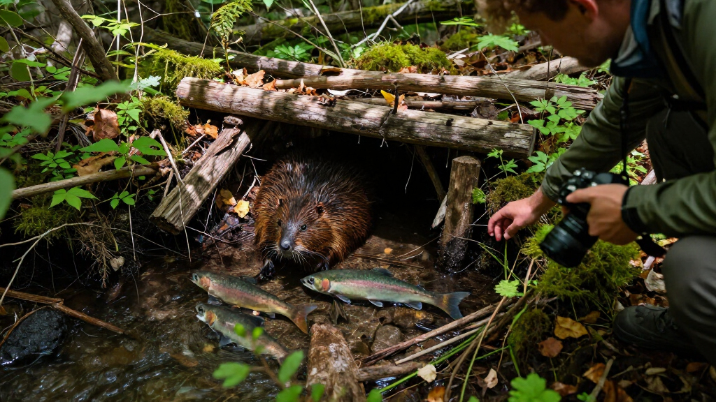Artificial Beaver Dams Saw Juvenile Coho Salmon Survival Rates Go From 8% To 60%